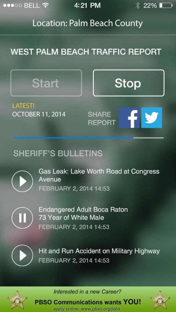 PBSO Audio Traffic App by Audible Media Group